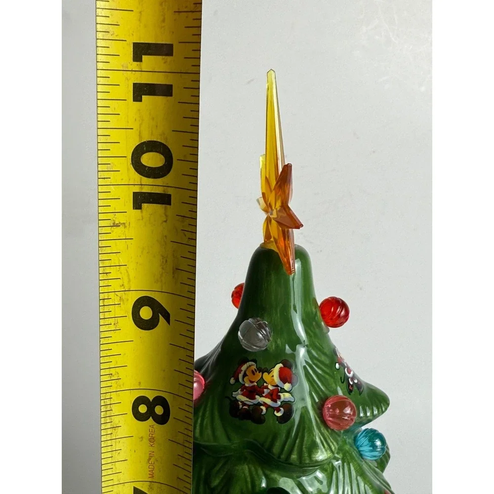 Disney Ceramic Light Up Christmas Tree Castle‎ Mickey & Friends 11